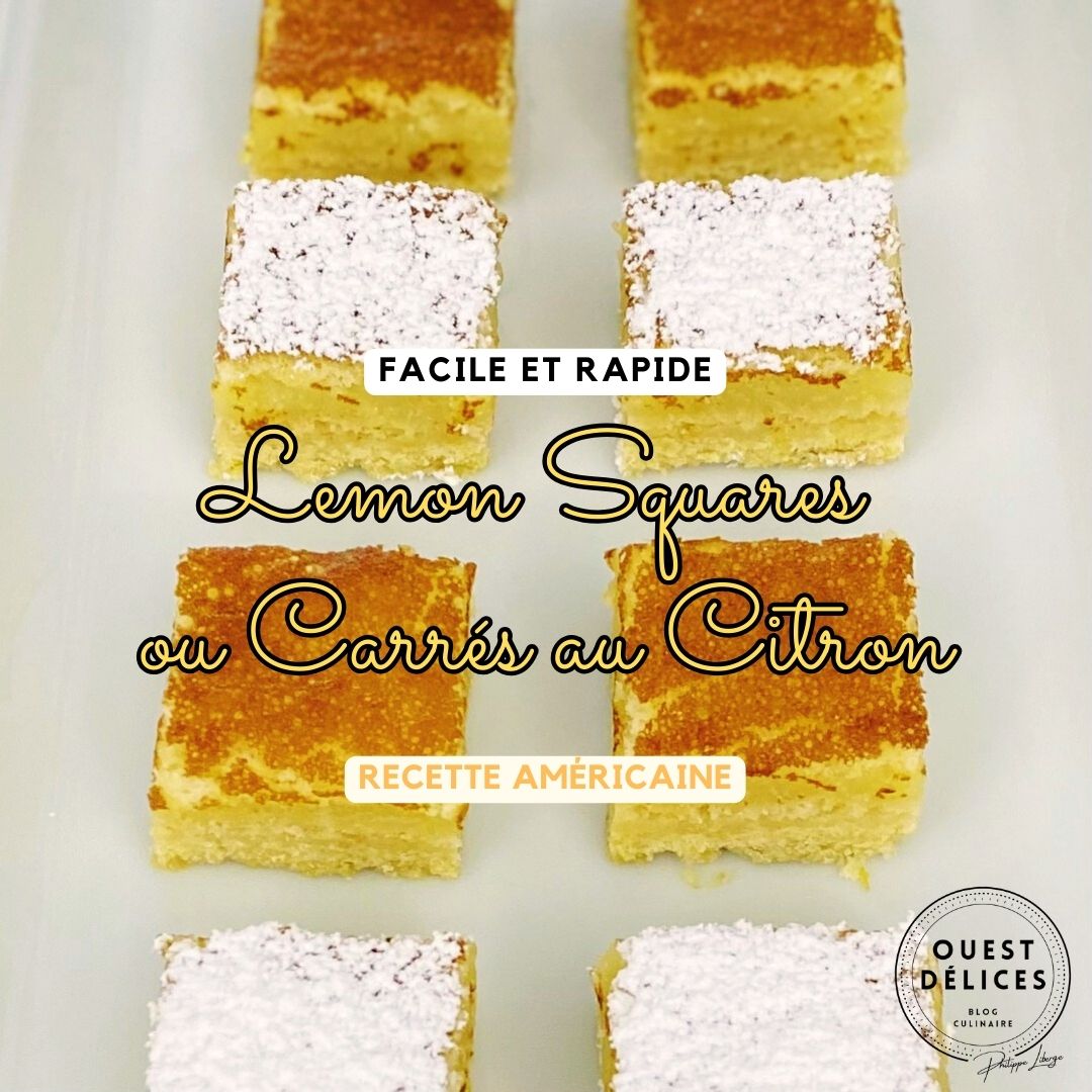 Lemon squares ou Carrés au citron