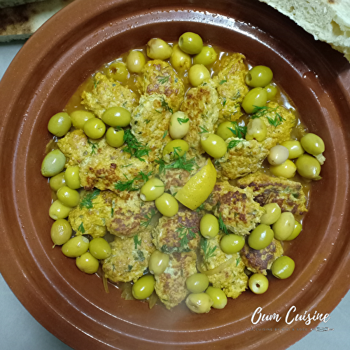 Tajine express kefta de poulet et olives