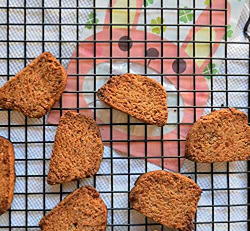 Biscuits à la farine de châtaigne et saveur anis