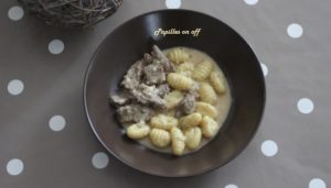 Boeuf aux oignons et ses gnocchis au thermomix