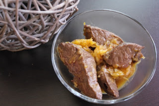 Boeuf sauté à l’orange