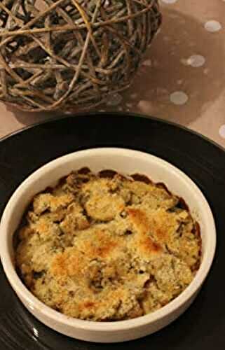 Champignons gratinés au parmesan