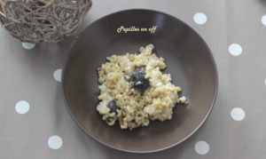 Coquisotto aux champignons des bois et parmesan