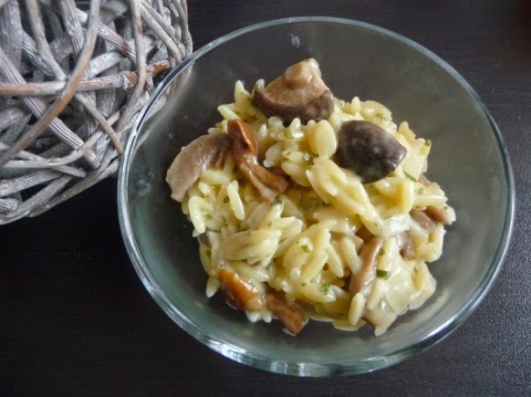 Langues d’oiseaux aux champignons des bois façon risotto