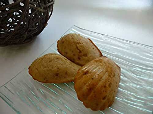 Madeleines au pralin