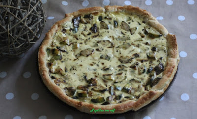 Quiche au chèvre frais et courgettes au thermomix ou sans