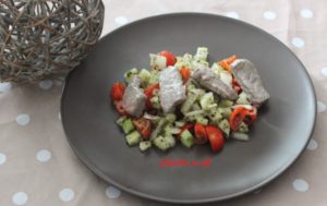 Salade thaïe de crudités au boeuf