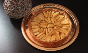 Tarte aux pommes confites au thermomix ou sans