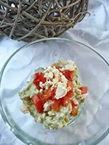 Verrine avocats, tomates et feta au thermomix ou sans