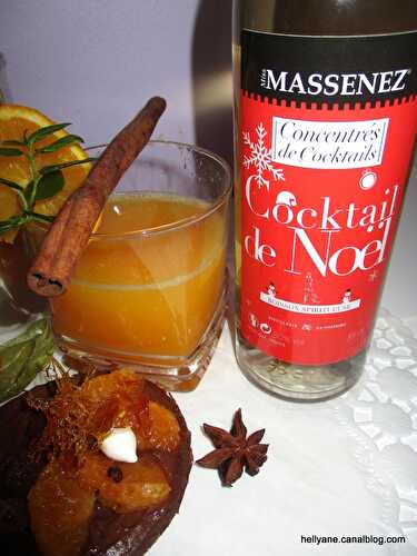 Un cocktail parfumé aux saveurs typiques "Jus d'orange + concentré aux épices