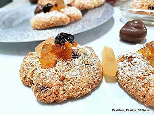Gâteaux secs amande fruits confits raisins secs