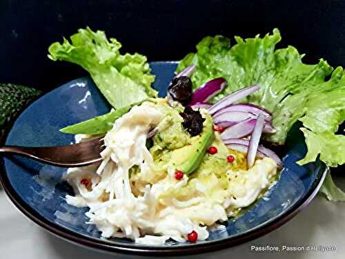 Céleri rémoulade a la crème d'avocats / ail noir