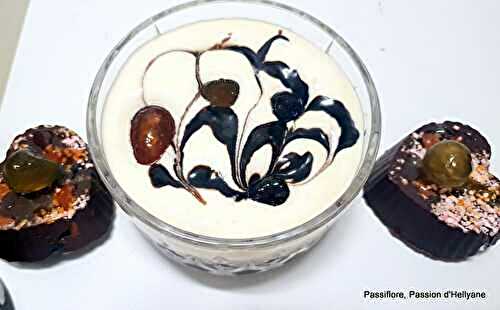 Dessert - crème mascarpone / speculos / Sobacha / kumquat confit