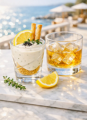 Recette des verrines torsadées apéritif à la brandade et charbon végétal