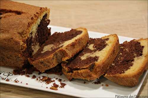 Un Cake marbré Chocolat-Vanille
