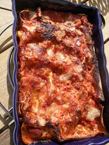 LASAGNES AUX TOMATES ET AUX CHAMPIGNONS