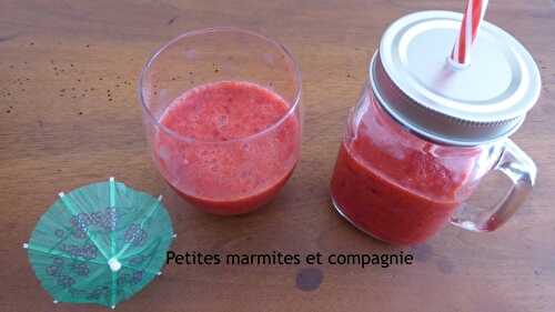 Smoothie fraises-framboises