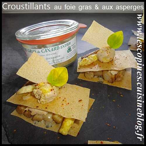 Croustillants aux asperges & foie gras (Avec mon partenaire Mon Aveyron)