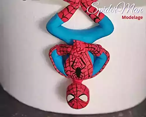 Modelage en pâte à sucre Spider Man