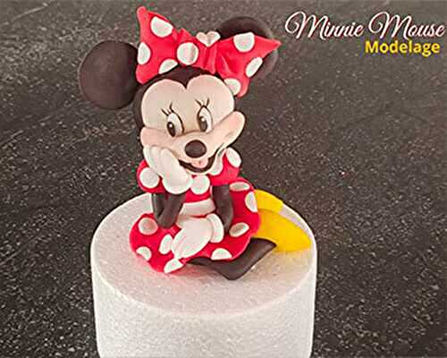 Modelage Minnie en pâte à sucre
