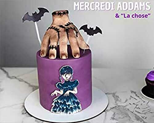 Gâteau Mercredi Addams pour Halloween