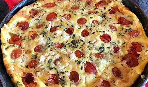 Clafoutis aux tomates cerises