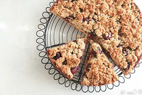 Crumble aux cerises