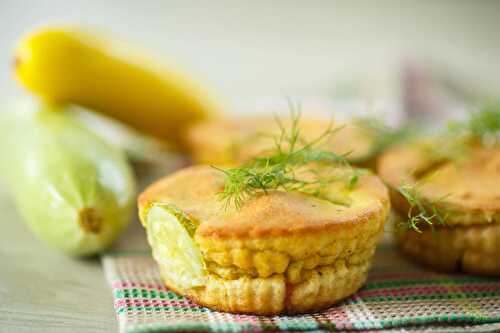 Gâteaux aux courgettes et au jambon