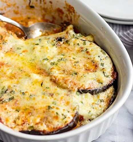 Gratin d'aubergines au fromage