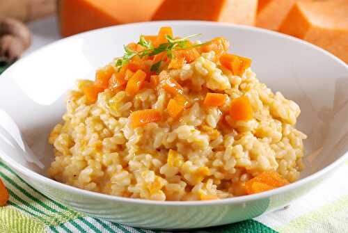 La plus délicieuse recette du risotto au potiron