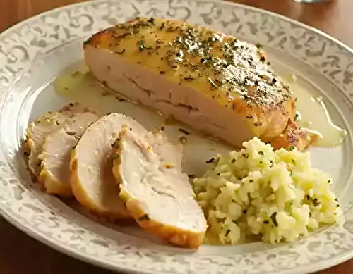 Filet de Poulet mariné au Citron et Herbes Aromatiques