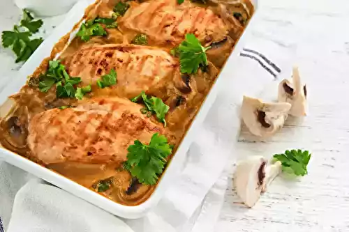 Poitrine de Poulet Farcie aux Champignons : recette légère et gourmande