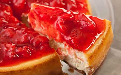 Cheesecake à la fraise avec thermomix