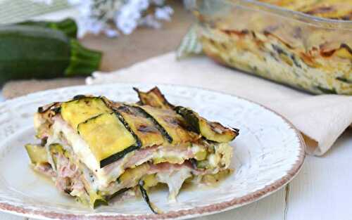 Gratin de courgettes au jambon