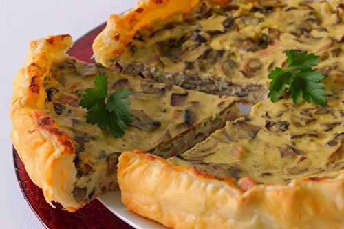 Quiche Légère aux Champignons