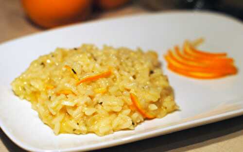 Risotto à l'orange avec Thermomix