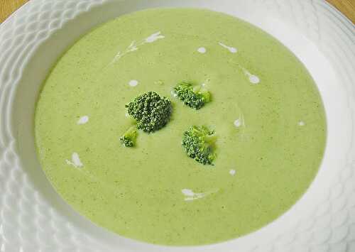 Soupe de brocoli au parmesan avec Thermomix