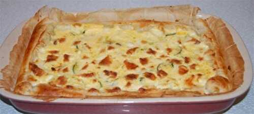 Tarte aux courgettes