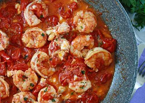 Crevettes Sautées aux Tomates Cerises