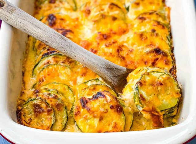 Gratin aux Courgettes à la Moutarde