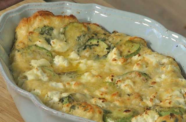 Clafoutis Léger Courgette et Feta