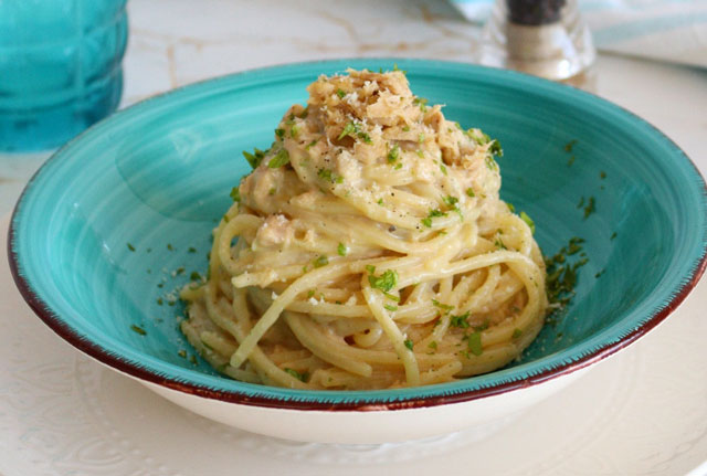 Pâtes Carbonara au Thon