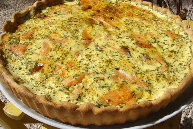 Tarte légère saumon feta