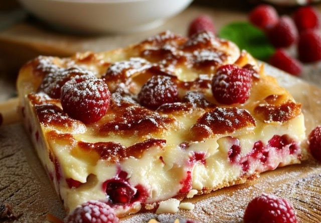 Clafoutis Léger aux Framboises et Coco WW