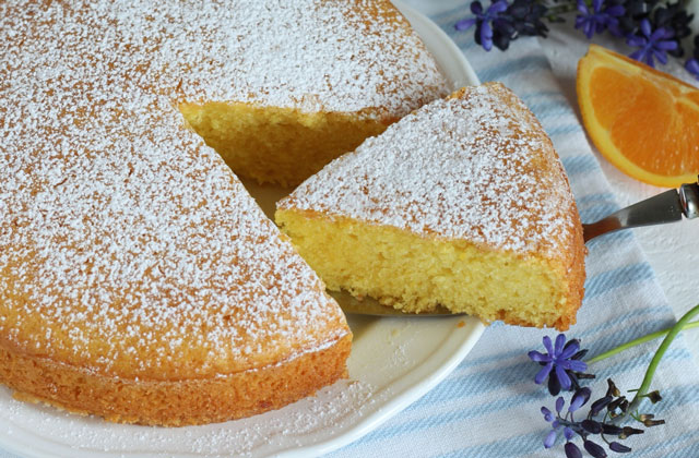 Gâteau Léger à l'Orange Sans Beurre et Sans Oeufs WW