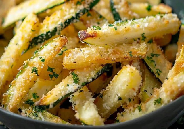 Frites de Courgettes au Parmesan WW