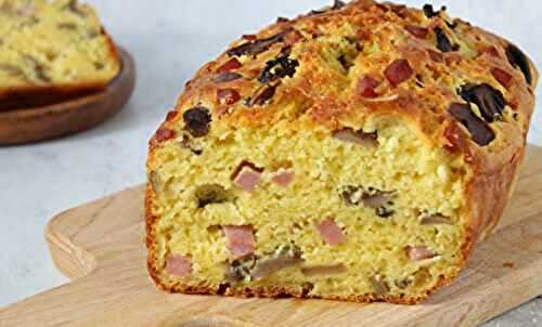 Cake aux Olives, Jambon et Champignons