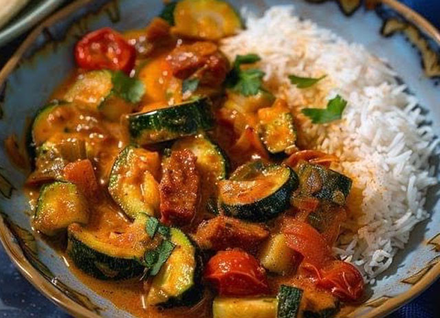 Curry de Courgettes au Chorizo WW