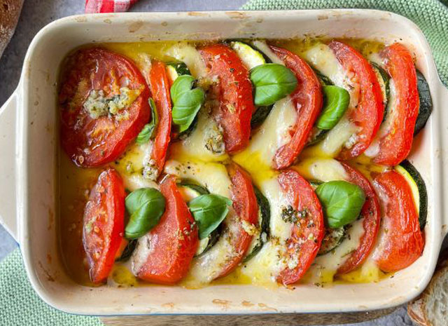 Gratin de Courgettes et Tomates WW