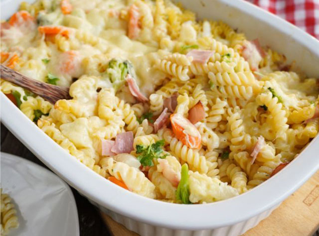 Gratin de Pâtes aux Légumes WW